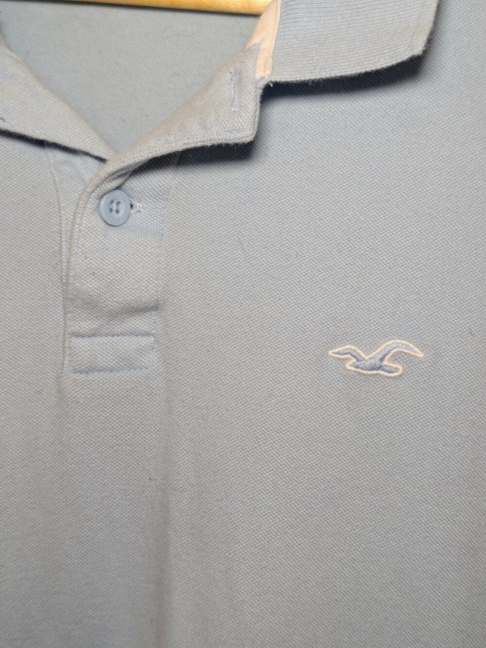 Hollister Mens Light Blue Advanced Stretch Polo XL - Picture 2 of 10